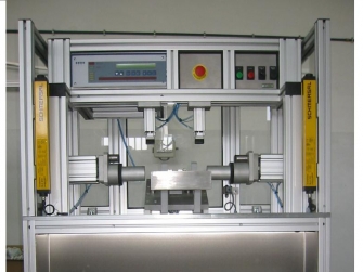 MÃ¡quina de teste de estanquidade em colectores de alumÃ­nio